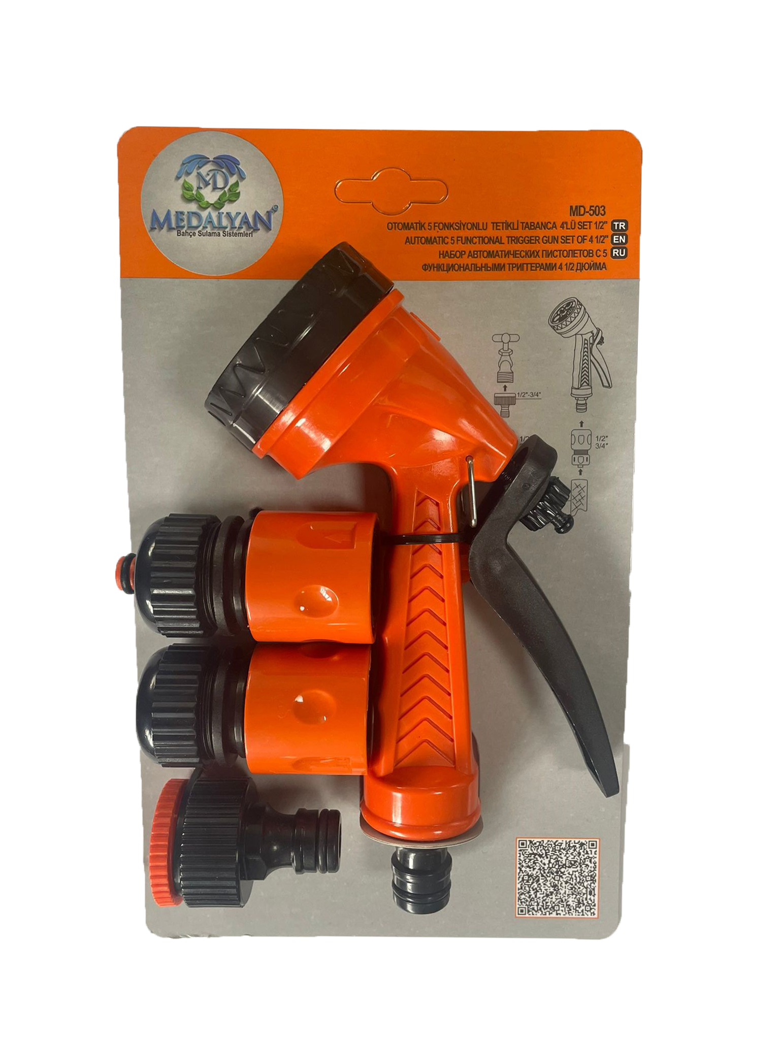 MD503 OTOMATİK TETİKLİ TABANCA 5 FONKSİYONLU 4 LÜ SET 1/2
